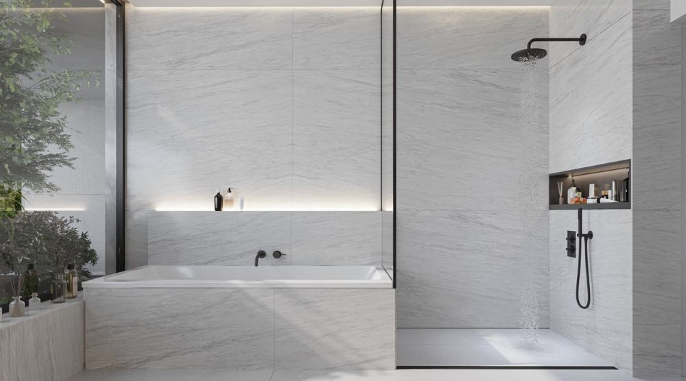 Appartement de 4 pièces en plein centre-ville - Salle de bains