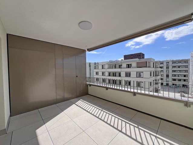 Confort moderne à Marly - Appartements de 3.5 à 4.5 pièces - Balcon côté séjour - App. 3.5 pces - Lot S-31