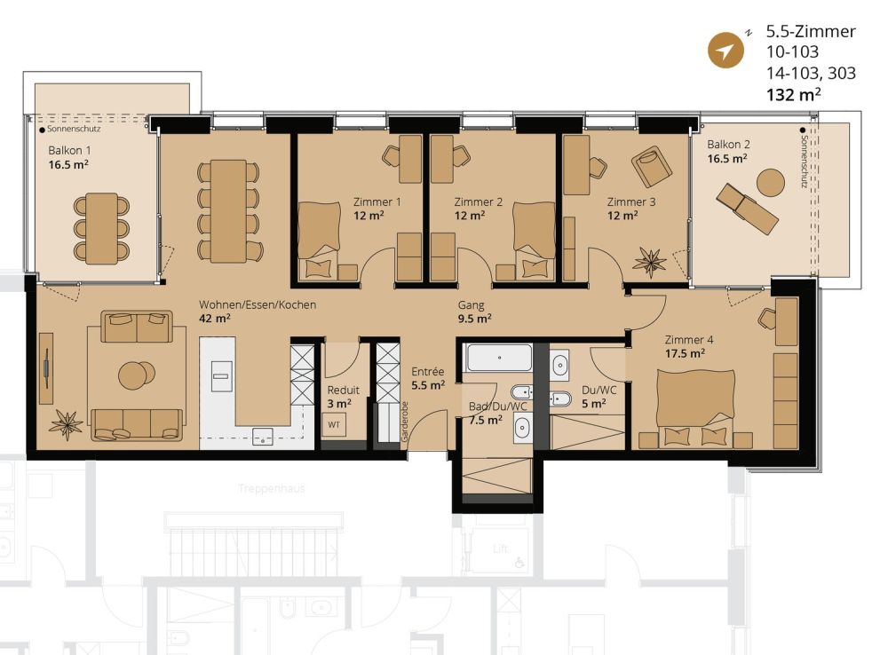 Geborgenheit trifft Moderne - Familienfreundliche 5.5-Zimmerwohnung -  Bild 11