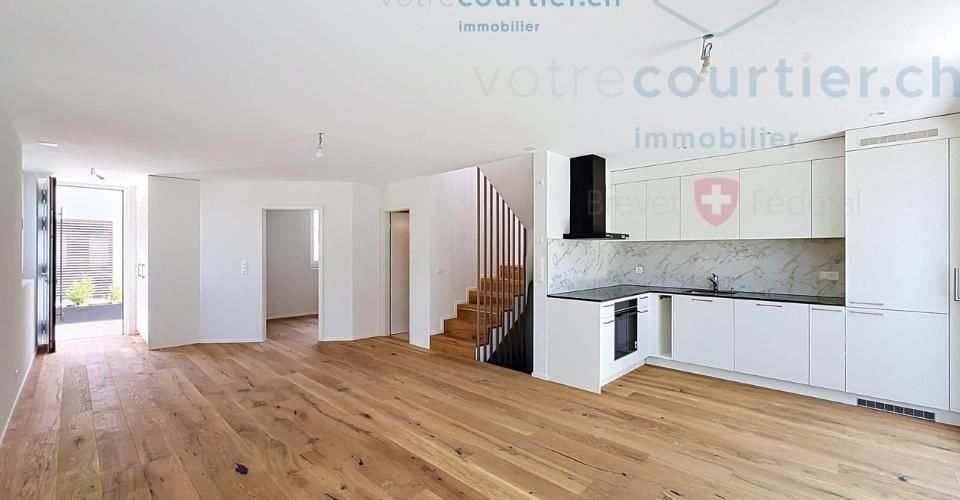 Villa contemporaine neuve en pignon avec jardin - disponible de suite - Maison 5.5 pièces - image - 6