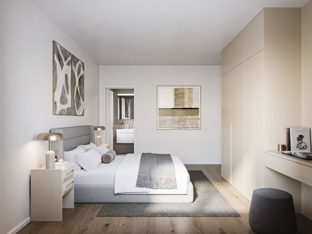 2.5-Zimmer-Attikawohnung - Schlafzimmer