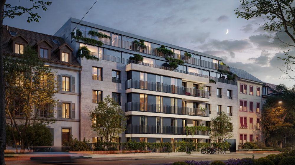 Neubau Attikawohnung mit 96m2 Wohnfläche und 40m2 Terrasse über den Dächern Basel -  Bild 4