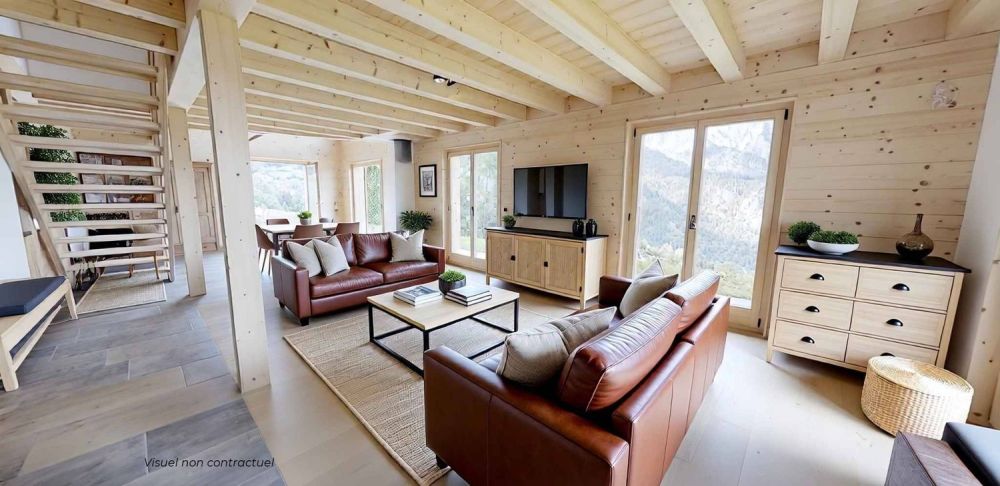 Projet neuf  Chalet A en mélèze | Fort potentiel énergétique -  Bild 1