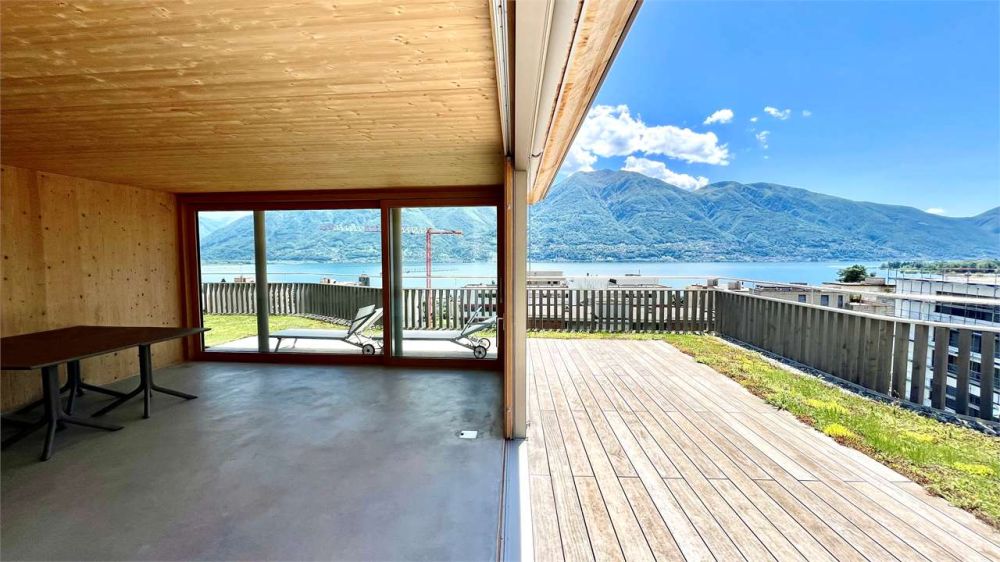 MINUSIO - Nuovo appartamento con grande giardino e vista lago - Bild 12