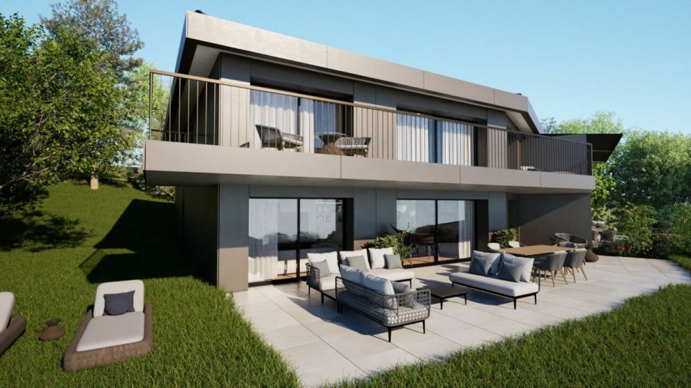 Superbe duplex de 5.5 pièces avec grand jardin et dégagement sur le lac Léman - Bild 2