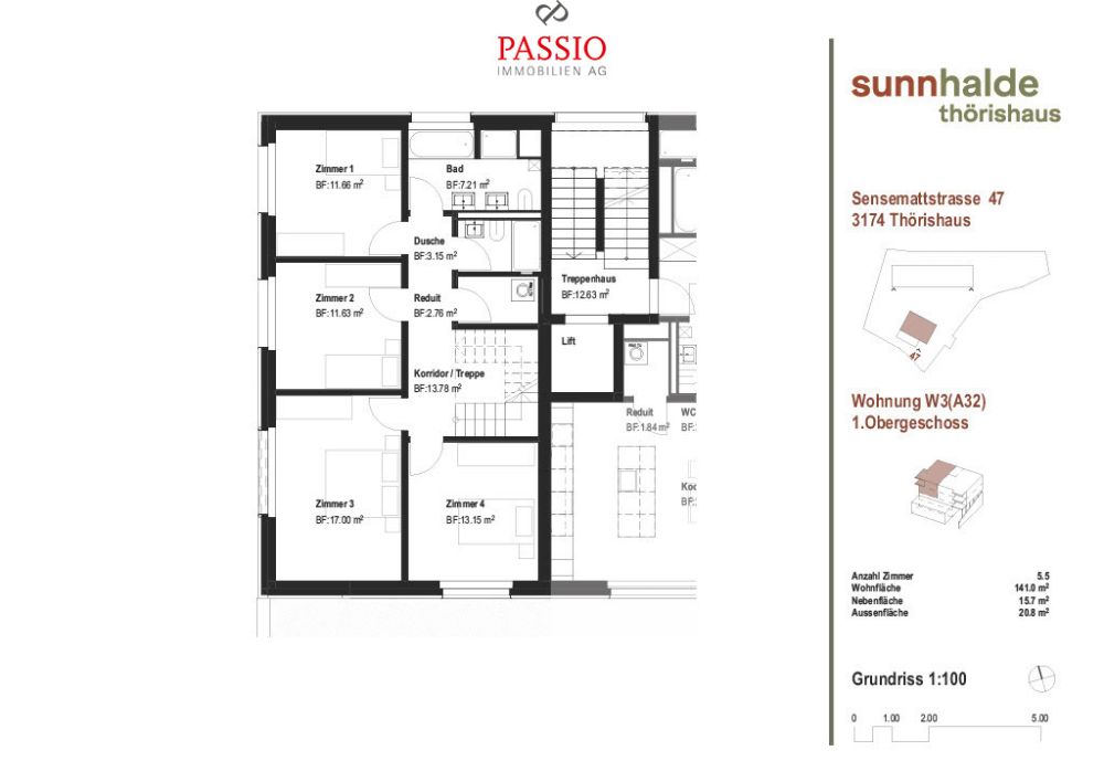 Hochwertige 5.5-Zimmer Neubau-Duplexwohnung mit exklusivem Innenausbau -  Bild 3