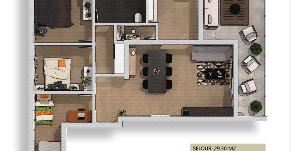 Appartement 4.5 pièces à Ardon - Appartement 4.5 pièces - image - 2