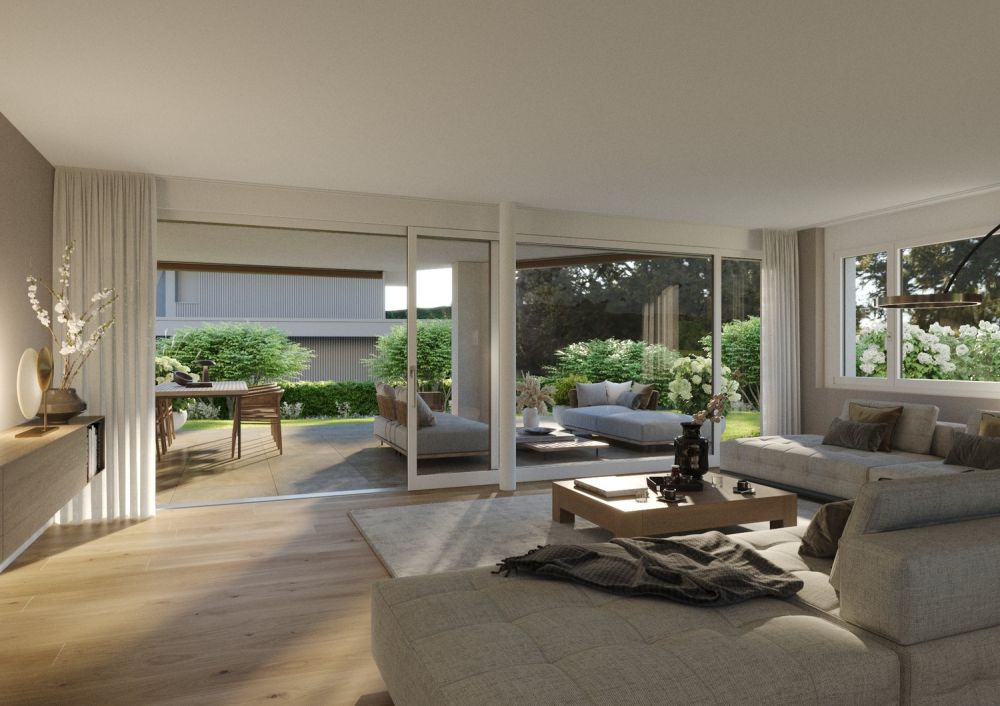 Grosszügige 5.5-Zimmer Gartenwohnung, 176m2 WF, an naturnaher Lage mit teilweiser Seesicht -  Bild 2