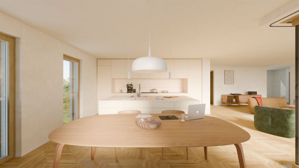 Les Résidences "Mont-Blanc" à Fribourg - Résidence Mont-Blanc - Cuisine ouverte