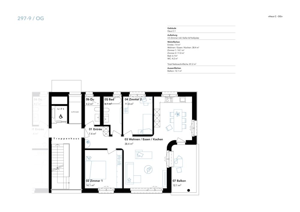 Charmante Neubauwohnung in Mühlethurnen -  Bild 2