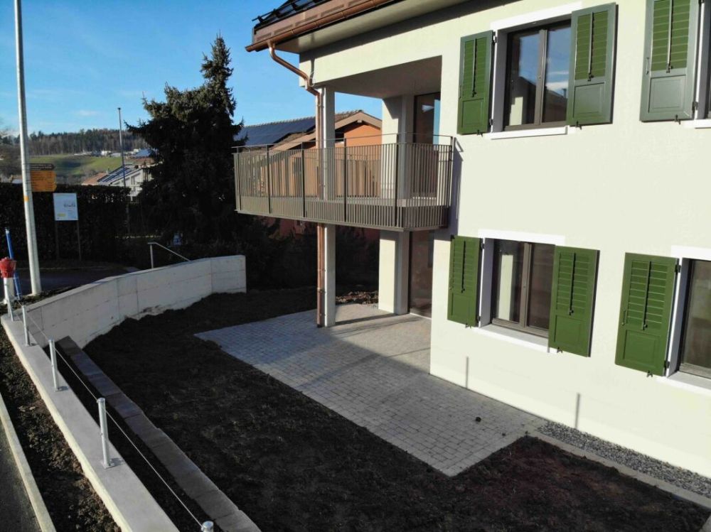 Neubau "Bahnhof" in Hauptwil - Sitzplatz