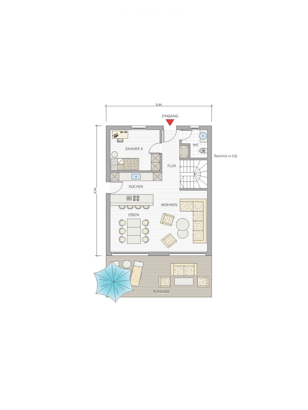 Moderne 5.5-Zimmer-Doppelhaushälfte in Beinwil am See - Neubau 2026 - Bild 6