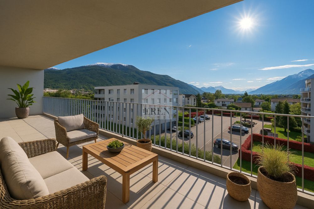 Superbe attique 4 pièces avec façades vitrées et grand balcon-terrasse panoramique de 45 m2 - Attique neuf à vendre à Conthey