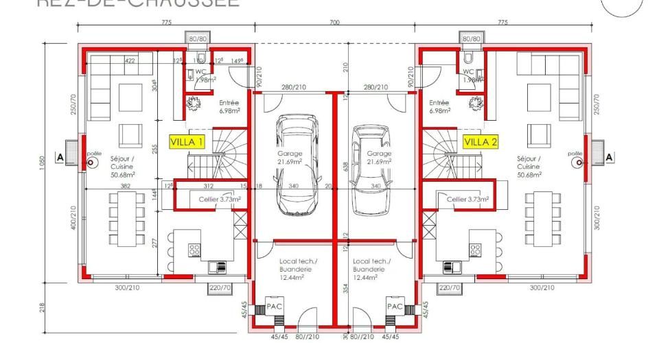 Villa de 5.5 pces jumelée à Autavaux - Maison 6 pièces - image - 9