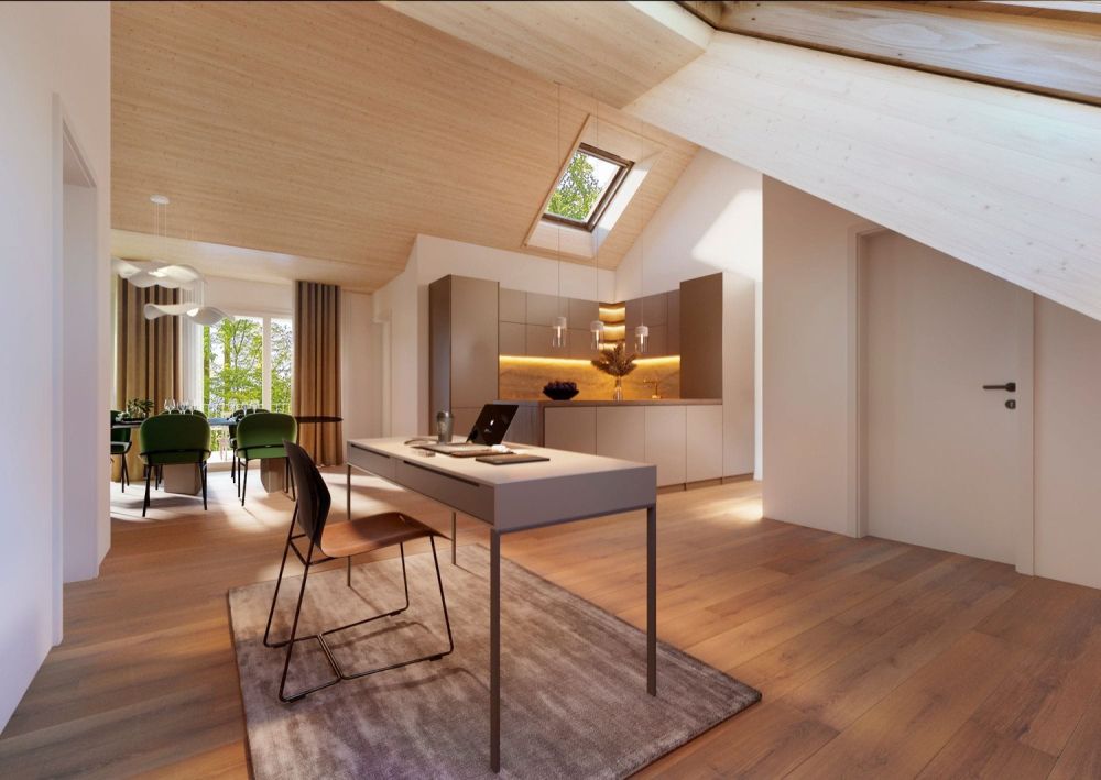 Lichte 3.5-Wohnung DG mit Balkon in Krummenau kaufen - Bild 1