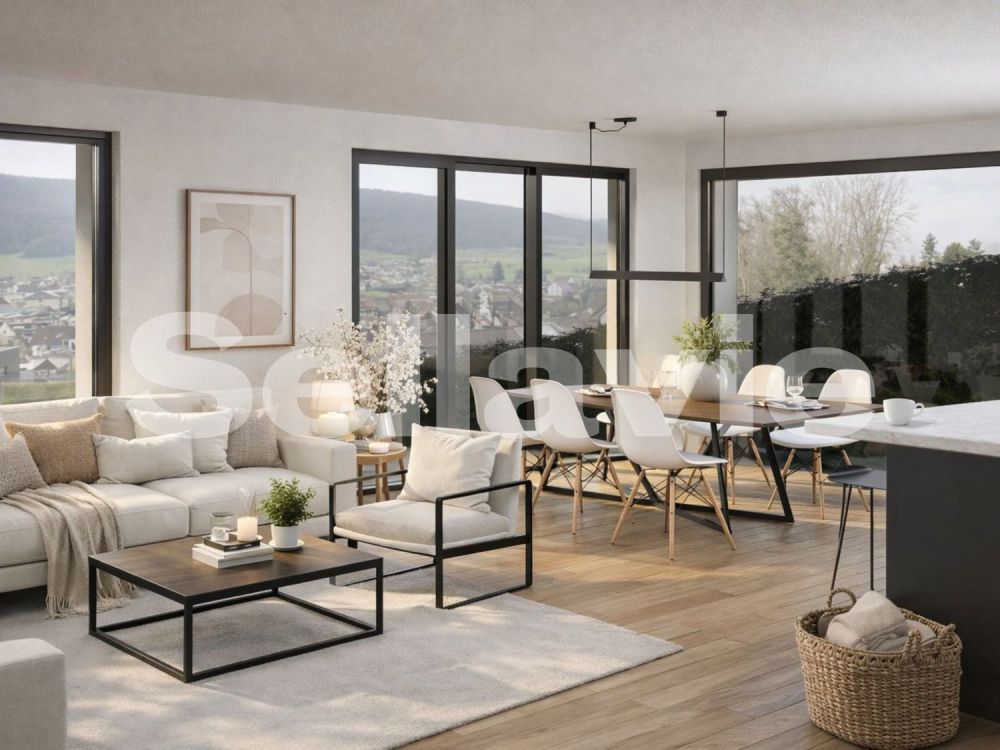 HOFSTETTEN-FLÜH: Exklusives Neubau Domizil mit Panorama Wolkenblick! -  Bild 2