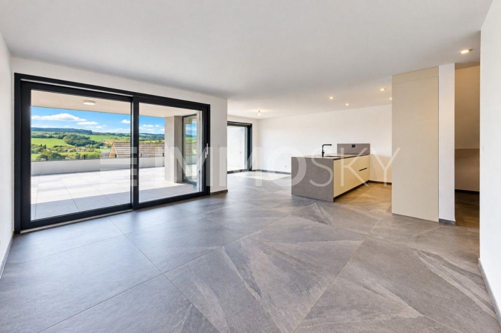 Villa moderne à 25 min. de Lausanne - Grand séjour avec cuisine ouverte