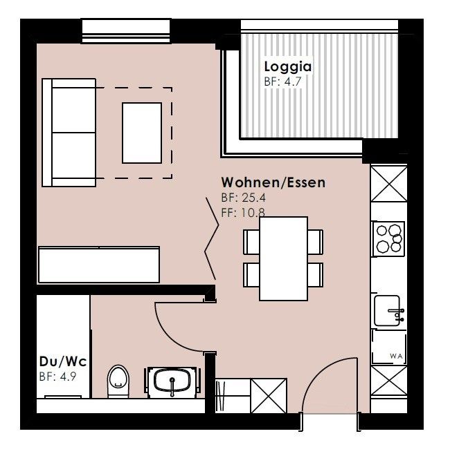 1.5 Zimmer Wohnung -  Bild 9