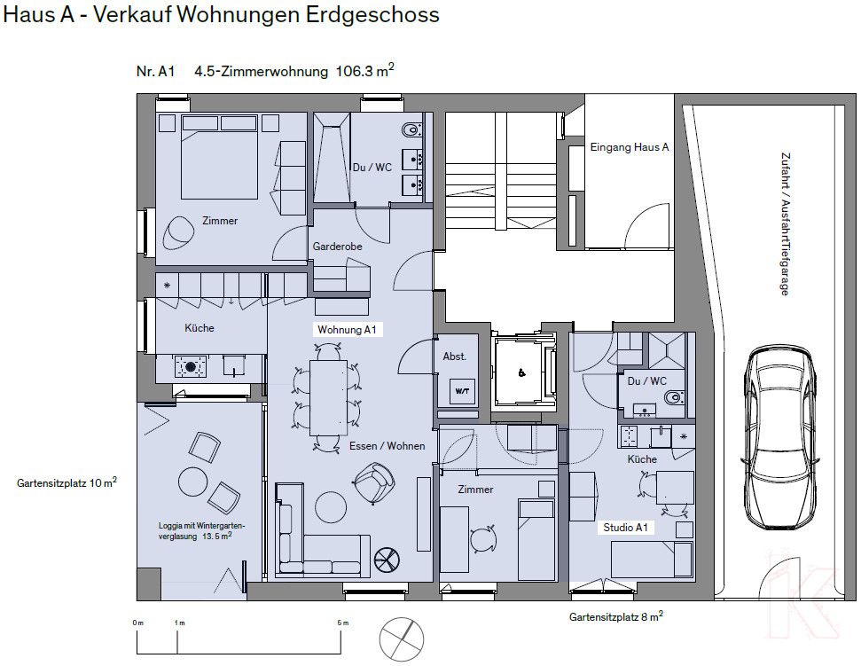 Neubau Quadra Andeer- 4.5 Zi- Gartenwohnung ERSTBEZUG - GR A1