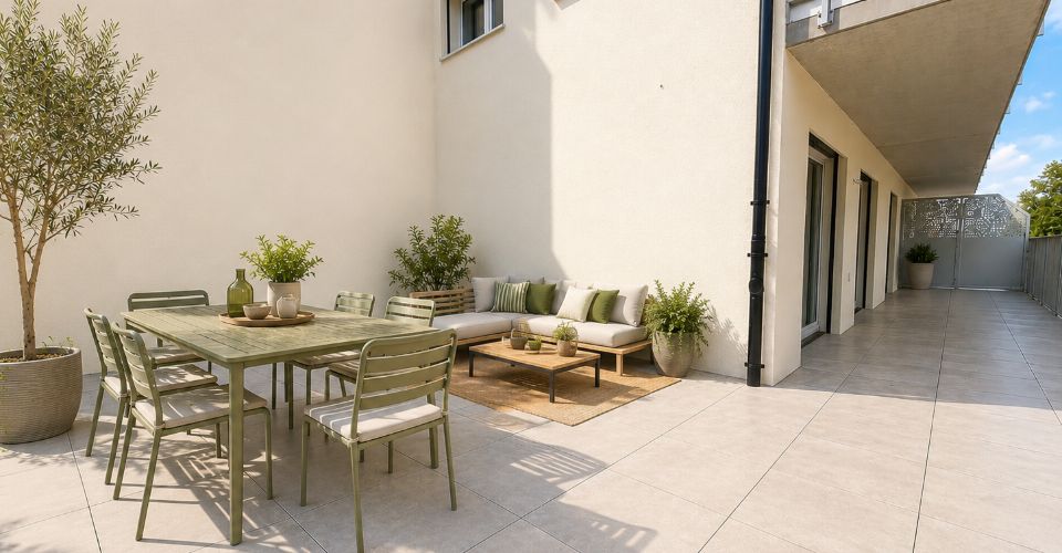 Neuf avec exceptionnelle terrasse de 54 m² - Appartement 2.5 pièces - image - 1