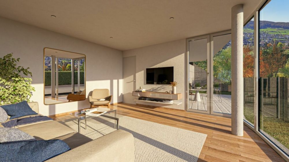 Neubau-Gartenwohnung Nr. 7: 2 Nasszellen, Sitzplatz, 110 m² Garten, Carport, Keller, WM/TU - Bild 6