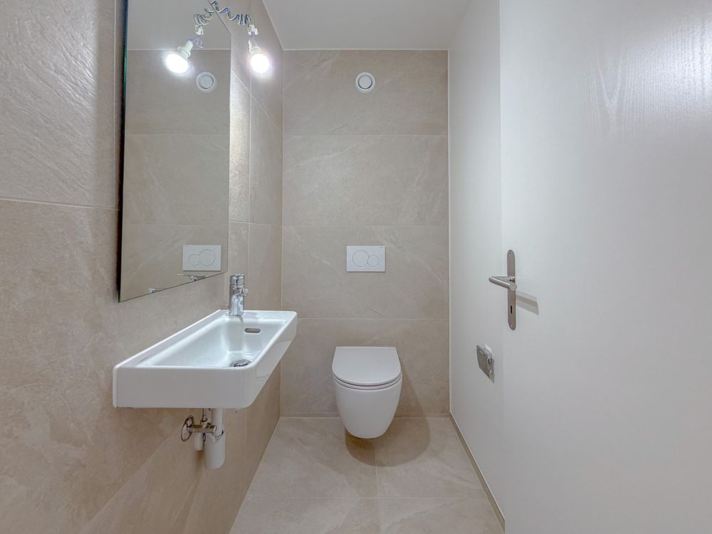 Appt PPE neuf de 3.5 pces, terrasse et jardin Campagne Pernod, lot B2 - WC visiteurs