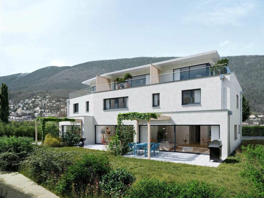 Bevaix - Villa de 5.5 pièces avec jardin et terrasse en attique -  Bild 1
