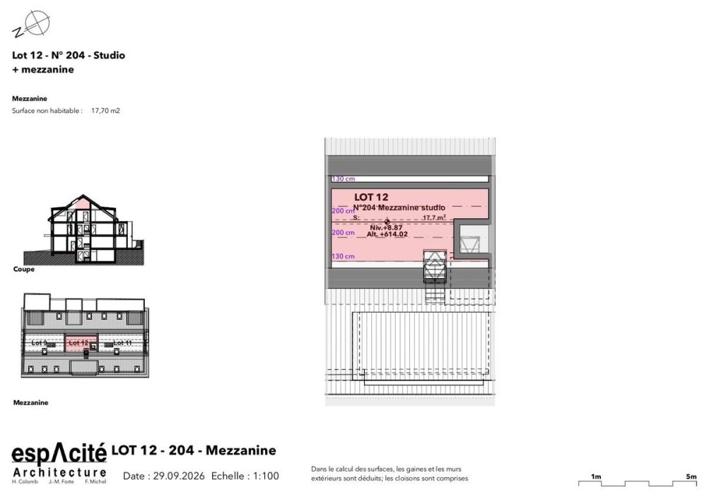Lot n12 - Studio neuf + mezzanine au coeur de Cheseaux-sur-Lausanne -  Bild 7