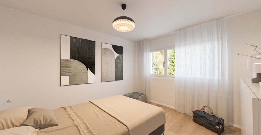 Dachterrassen-Glück: Stilvolle Attikawohnung an sonniger Lage - Schlafzimmer