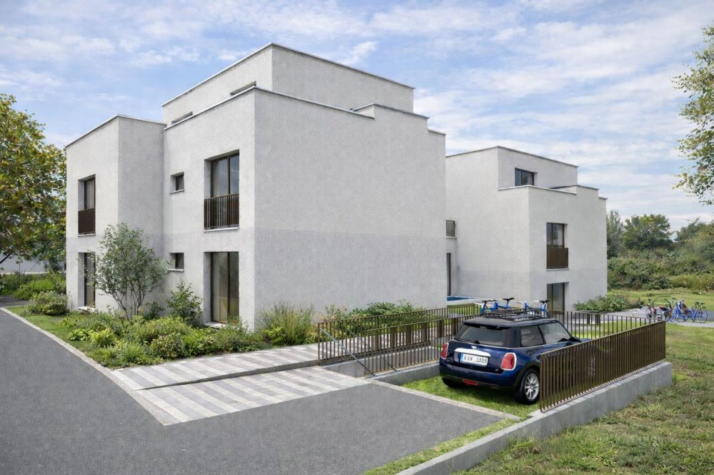 Neubau Dinkelbergstrasse, Wohnung 3 - Maisonette-Attika - Aussenansicht