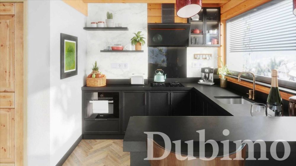 Chalet Plan Bochy, Mayens de Saxon - Chalet A - Chalet S - Cuisine ouverte