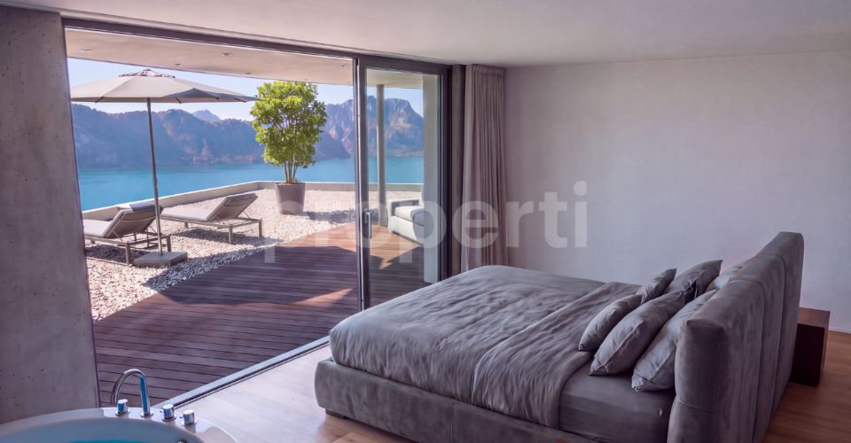 Laurus · Villa, Seesicht, Pool, Attika · Neubau in Weggis - Villa 10 pièces - image - 7