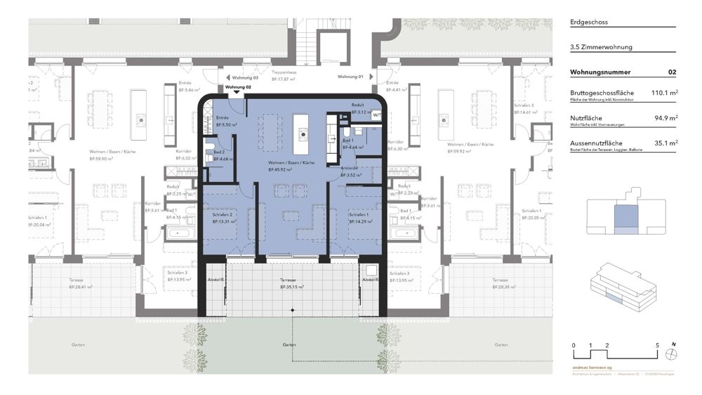 Vivere Aureum Rietblick - Whg. Nr. 2 EG mittig