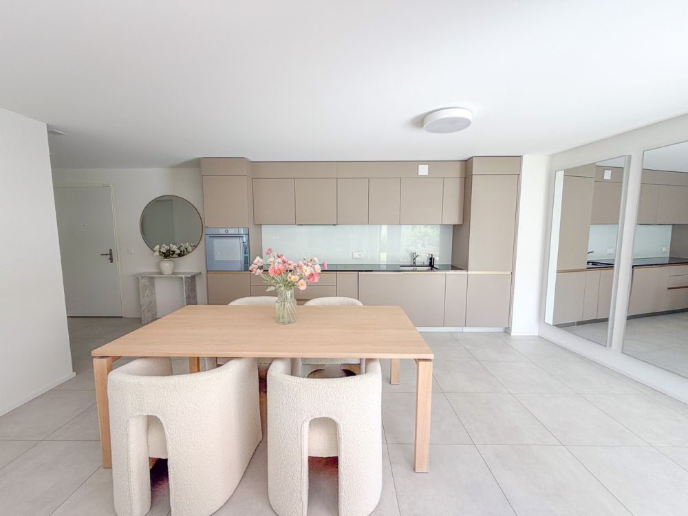 Wohnung mit 2.5 Zimmern im Erdgeschoss, großer Garten und Terrasse - Cuisine
