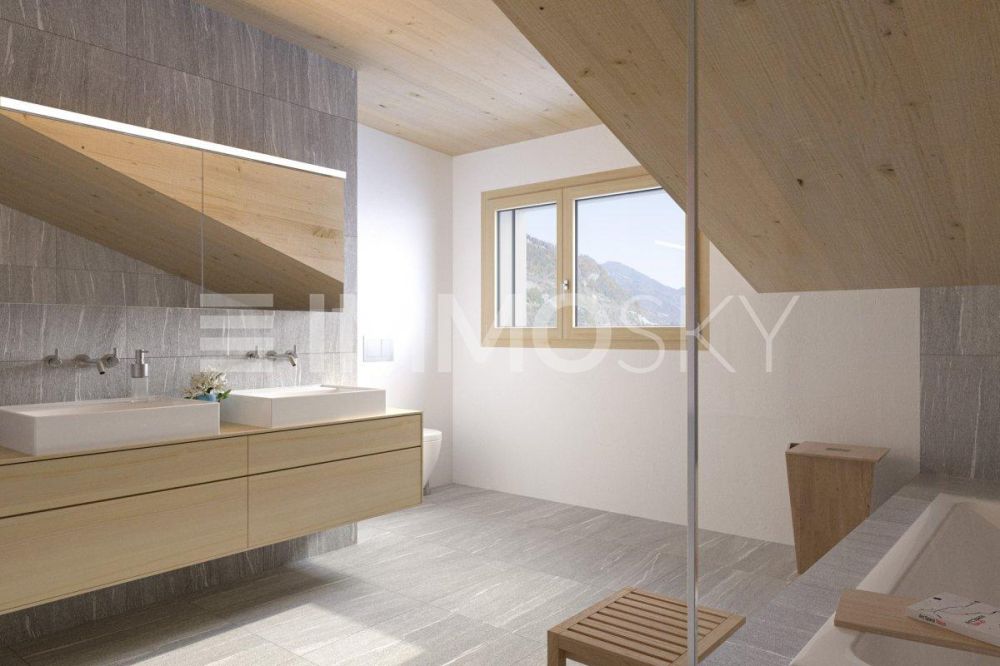 Reserviert! Neubau-Maisonette mit Wohlfühlfaktor - Moderne Nasszelle – Ihre Wohlfühloase (Visualisierung)