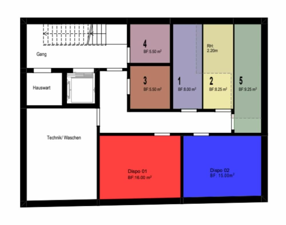 Bezug ab Juni 2026: Stadt trifft Natur - Ihre Traumwohnung in Flurlingen - Untergeschoss mit Kellern, Disporäumen und Technik