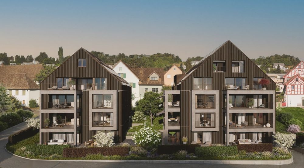 Neubau 5.5 Zimmer-Wohnung mit attraktivem Grundriss in Seenähe - être Aussenansicht