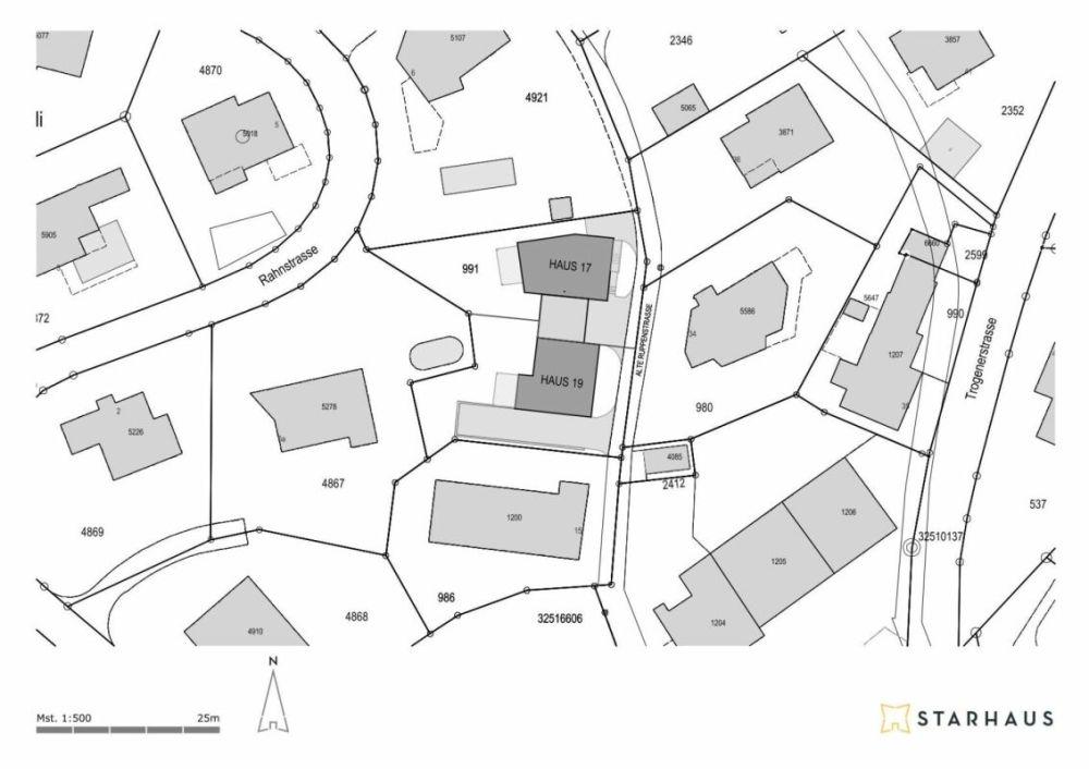 Bewilligtes Einfamilienhaus in Altstätten - Situation