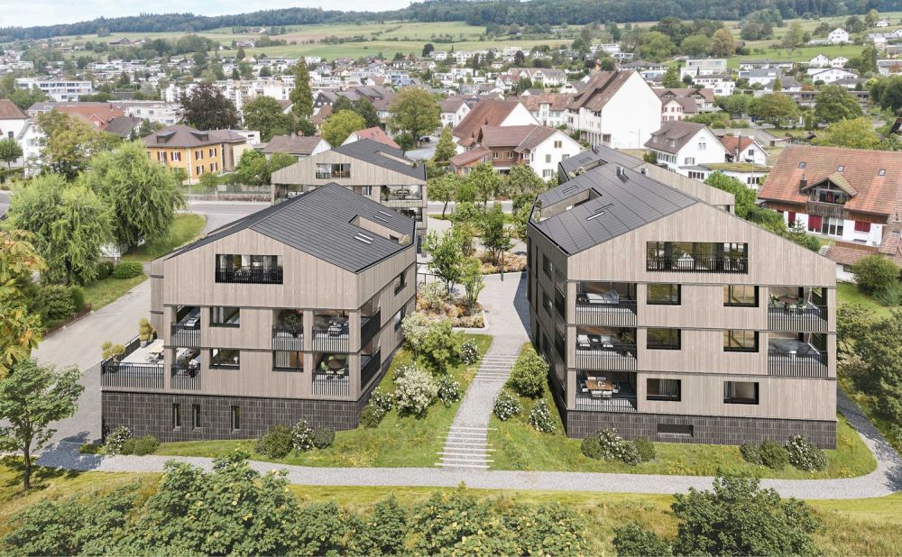 Wohnen im Dorfkern - "Bänkliwiese" Oberrohrdorf - Aussenvisualisierung