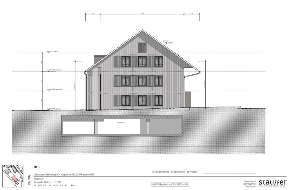 Dachwohnung 5,5-Zimmer mit Galerie - angrenzend an Landwirtschaftszone! -  Bild 7
