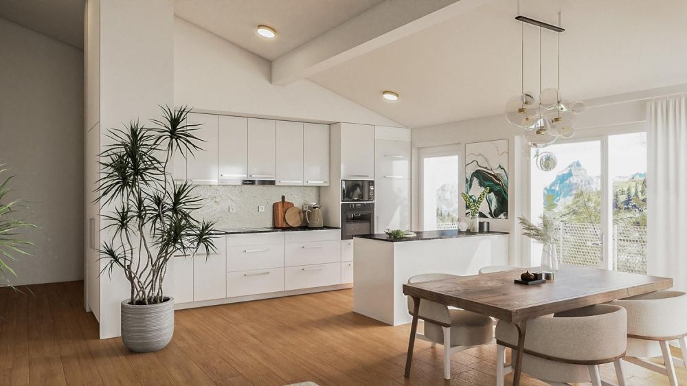 Nouvelle promotion - Résidence de 4 appartements en PPE à Collombey village - Dans les combles, 3.5 pièces, 87.50 m2