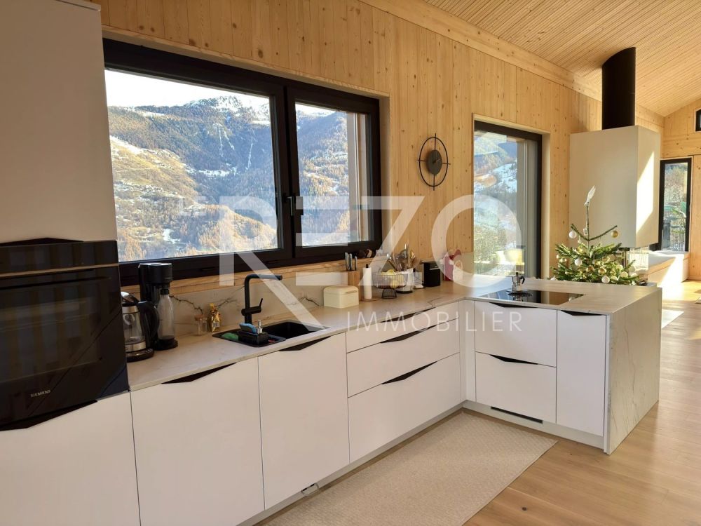 Superbe chalet d'architecte avec vue panoramique - Sornard (1997), Haute-Nendaz. - Bild 7