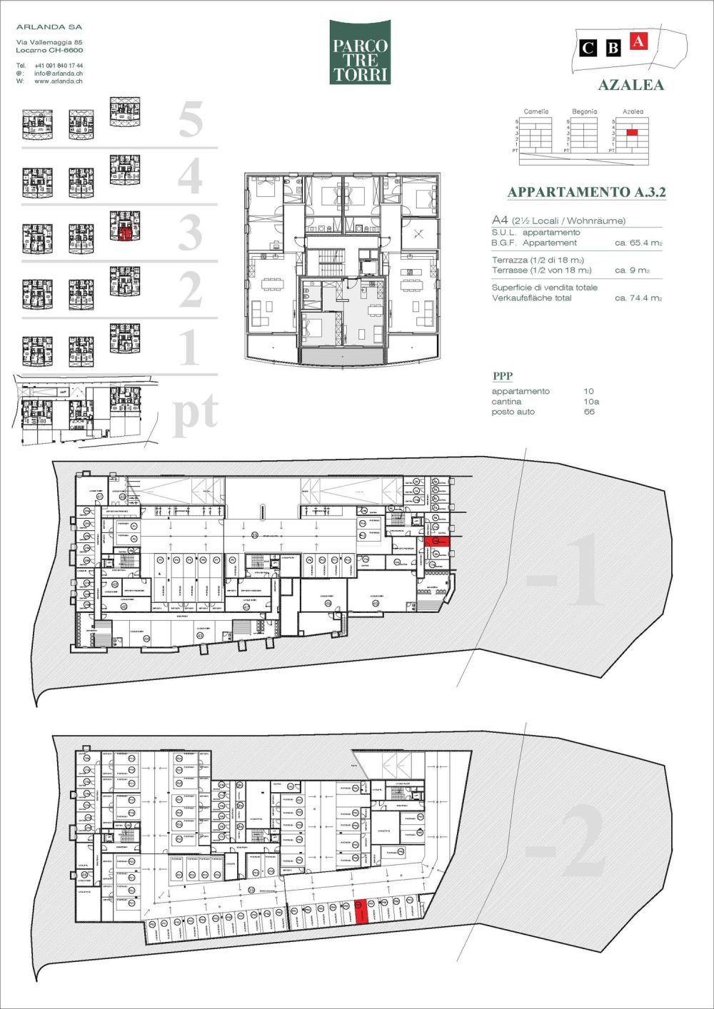 Panoramico appartamento 2.5 locali A.3.2 n° 10 - Bild 6