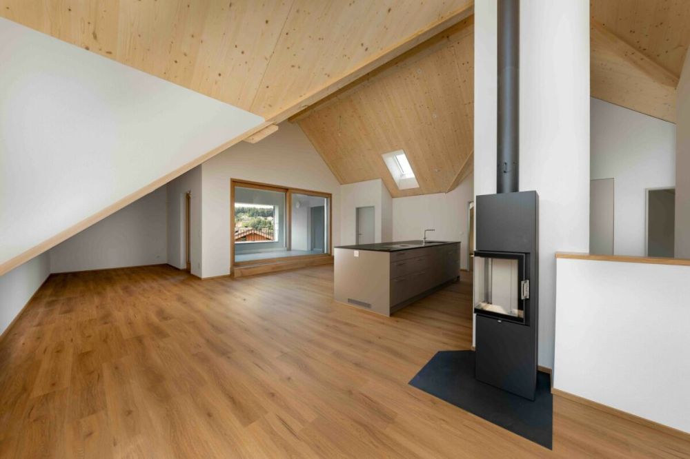 Neubau "BAHNHÖFLI " in Hauptwil - Wohn-Esszimmer