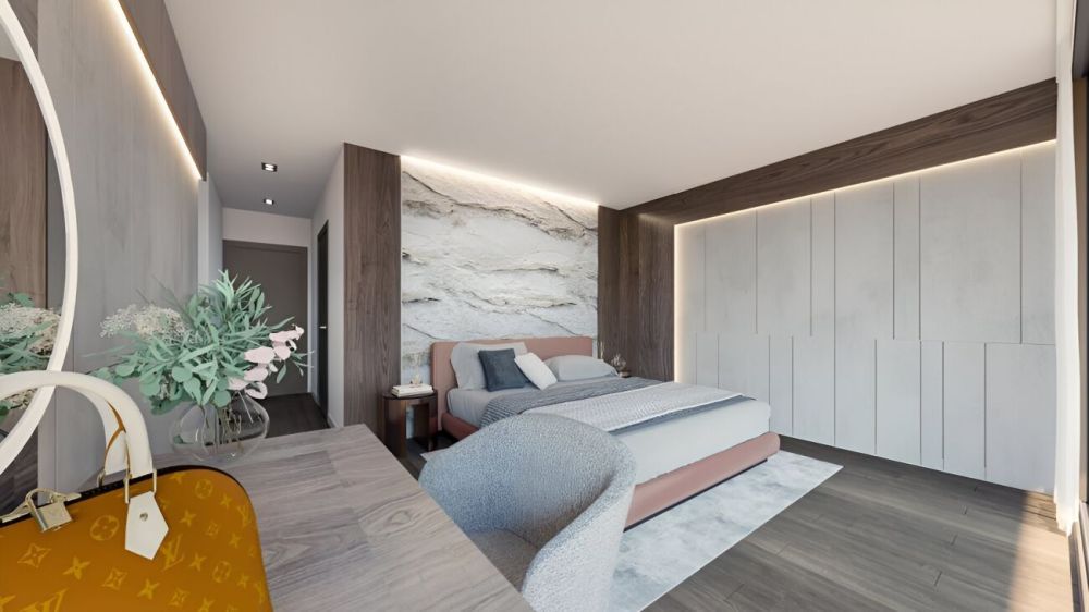 Moderno e prestigioso appartamento di 4.5 locali con terrazza, giardino privato attrezzato e spettacolare vista lago -  Bild 3