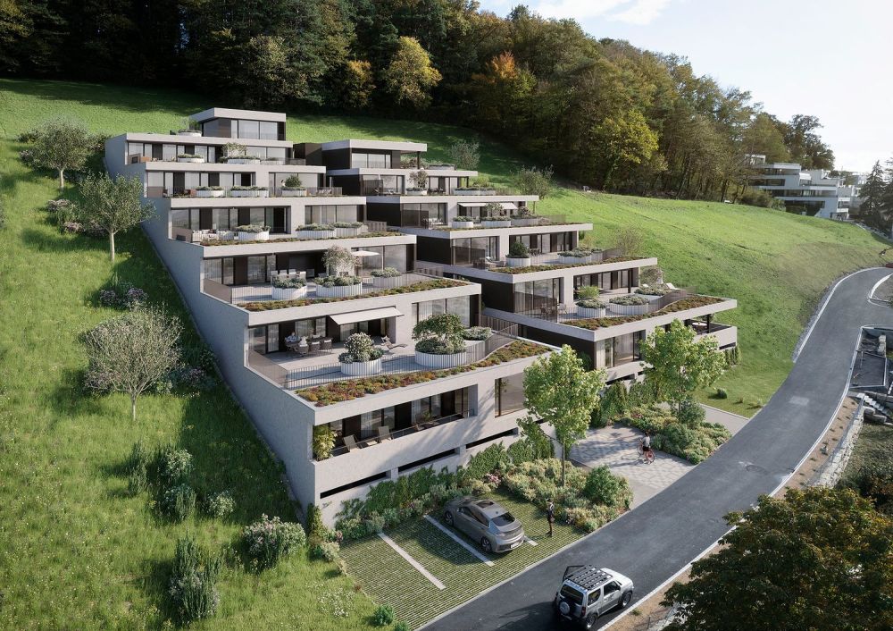 Gartenweg Erlinsbach - Letzte Terrassenwohnung - Aussenvisualisierung