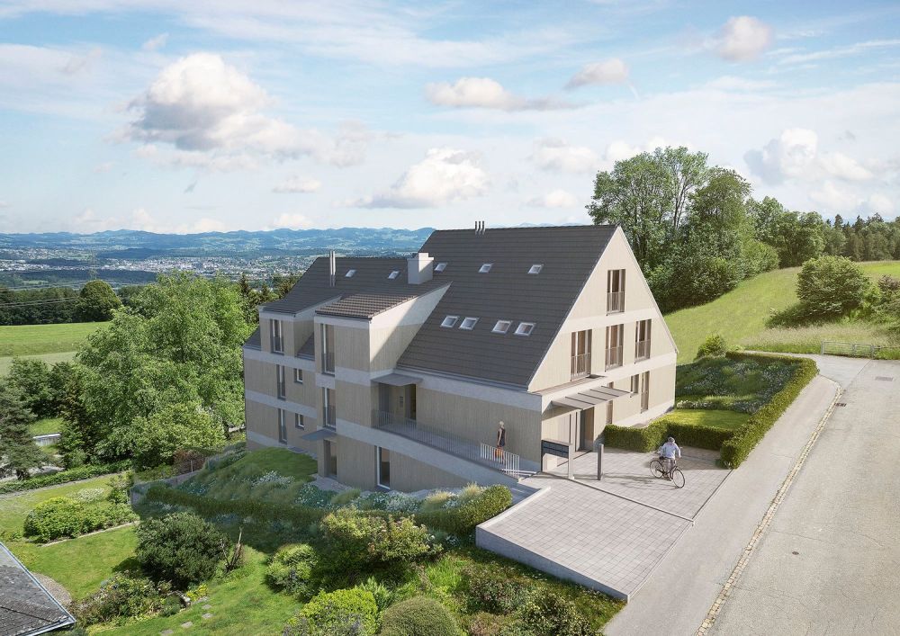 Grosse neue 5½-Zi.Dachmaisonettewohnung zu verkaufen an schöner Aussichtslage -  Bild 1