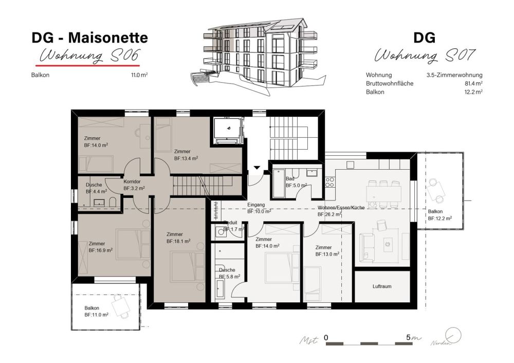 NEUBAU - gemütliche 5.5-Zi-Mais.-Whg. -  Bild 4