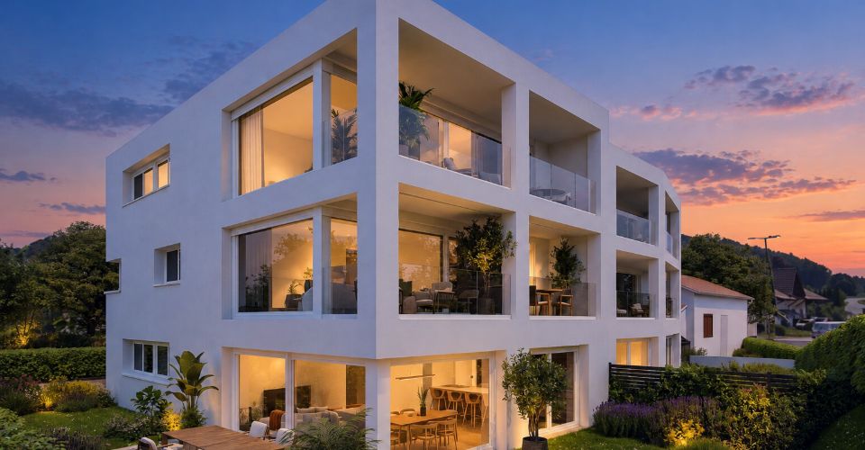 INITIUM — Vivre au dernier étage dans un bel appartement neuf [Appartement A2] - Attique 4.5 pièces - image - 3