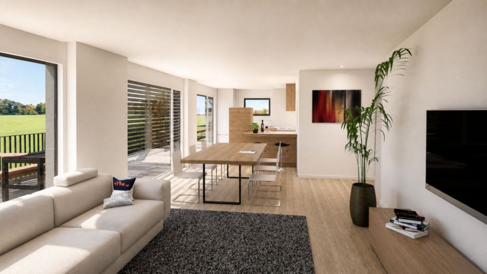 Moderne, Neubau Maisonette Wohnung mit grosser Terrasse eingebettet in malerische Landschaft! -  Bild 1